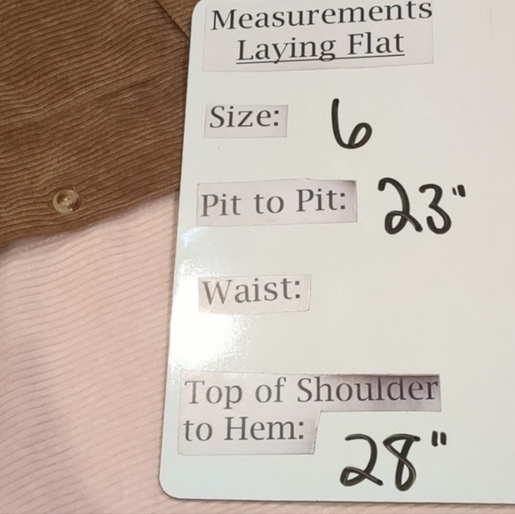 Nasty Gal Pink and Brown Corduroy Color Block Oversized Button Up Shirt size 6 - Picture 5 of 5